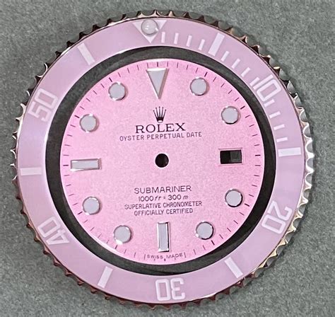 pink rolex face|pink rolex submariner.